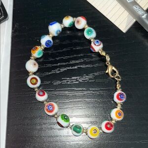 Colorful Beaded Evil Eye Bracelet